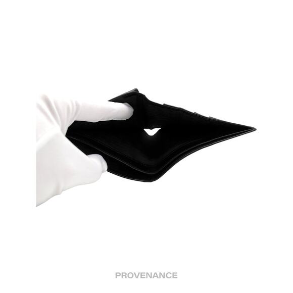 🔴 Cartier Logo Bifold Wallet - Black Leather - Picture 6 of 6